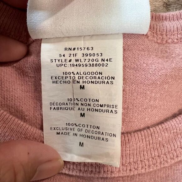 Champion Vintage Pink Long Sleeve Shirt Top Women's Medium 90's Y2K Athletic - Picture 8 of 8